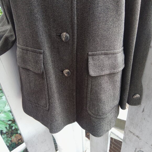 MaxMara Single Breasted Virgin Wool Blend Blazer Jacket Women Size 8 - Picture 6 of 10